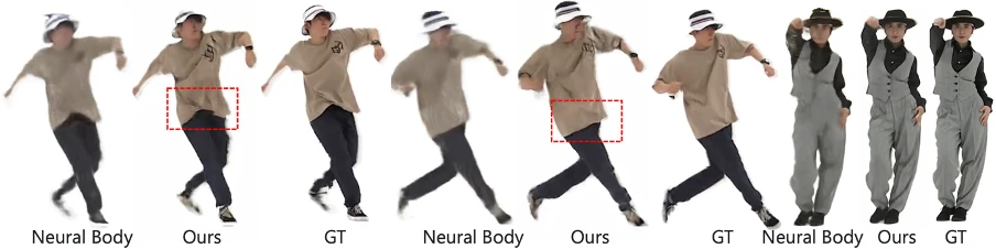 CVPR 2024 | 跳舞时飞扬的裙摆,AI也能高度还原了,南洋理工提出动态人体渲染新范式
