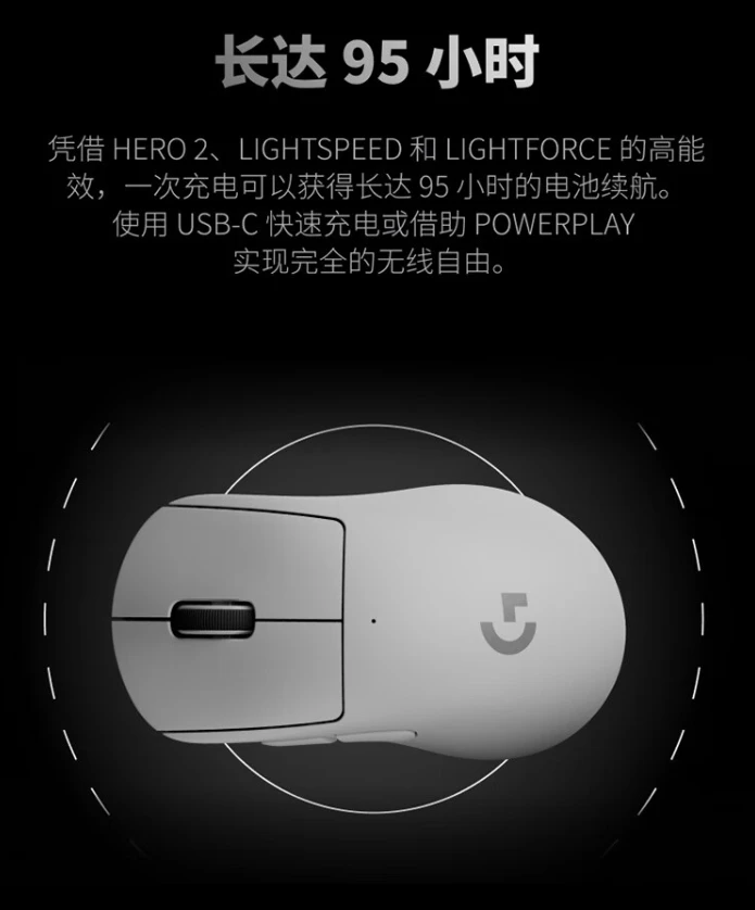 罗技 GPW4 鹰眼电竞鼠标开售：HERO 2 传感器、8KHz 轮询率，1199 元