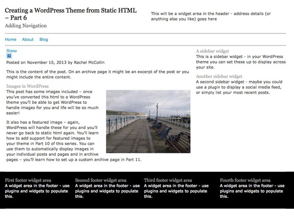 增强 WordPress 主题中的导航:转换静态 HTML
