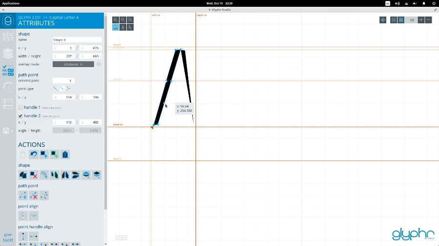 使用 Glyphr 玩转Linux字体