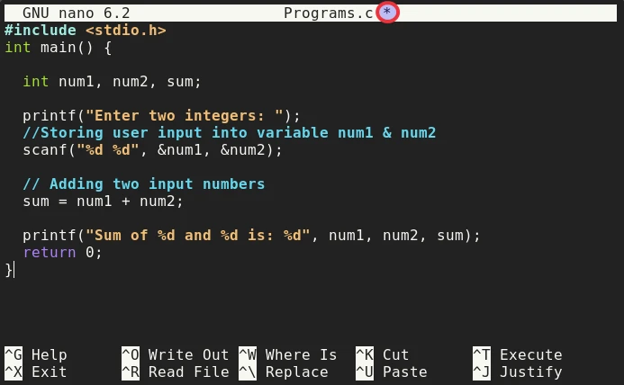 Linux 终端中使用 nano 编辑器技巧