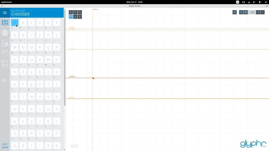 使用 Glyphr 玩转Linux字体