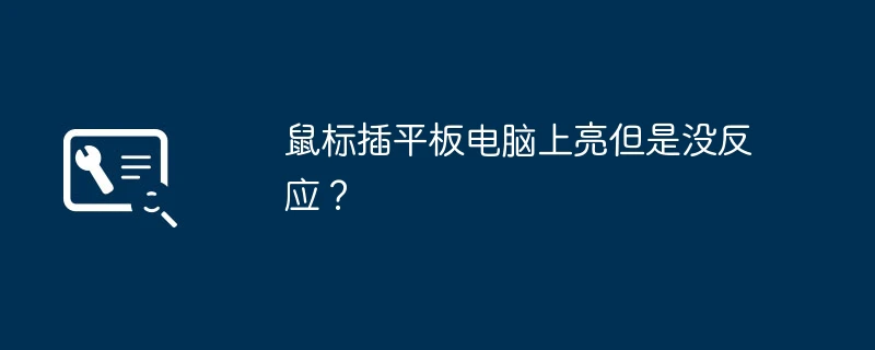 鼠标插平板电脑上亮但是没反应?