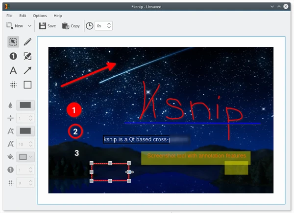 快捷截图必备工具,Linux上使用Ksnip
