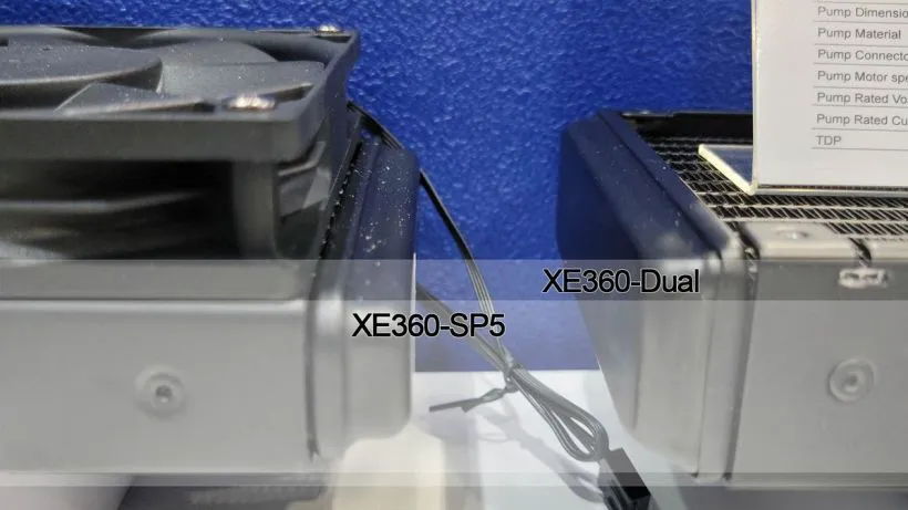 同时冷却双路 CPU，银昕展出 XE360-Dual 双冷头一体式水冷散热器