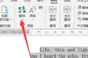 word2019翻译功能怎么用 word2019翻译功能使用教程