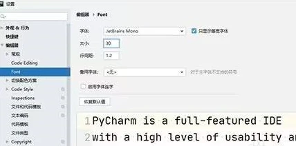 PyCharm怎么调整字号 PyCharm调整字号的方法