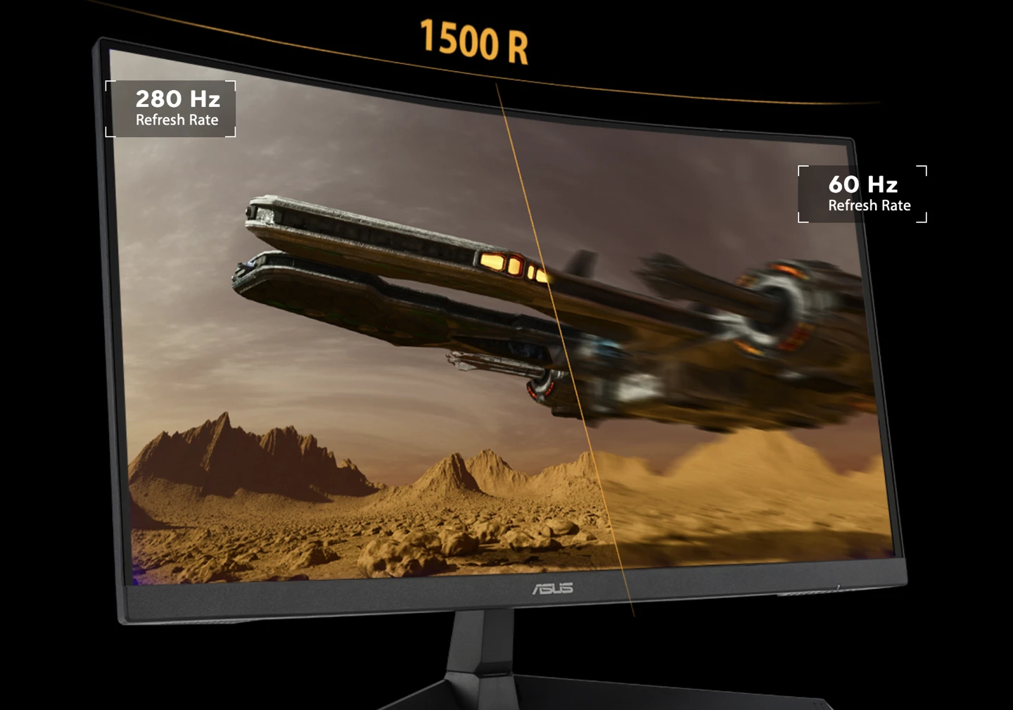 1080P 280Hz,华硕海外推出“VG27VQM1B”27 英寸曲面显示器