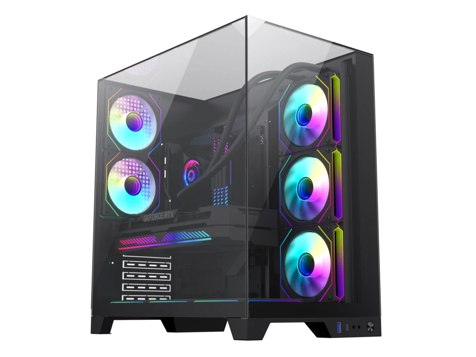 游戏帝国推出 ATX 机箱 Infinity Plus：三面玻璃海景房，黑白双色 399 元