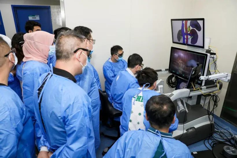 国内首例一机多控 5g 远程猪肾部分切除术完成