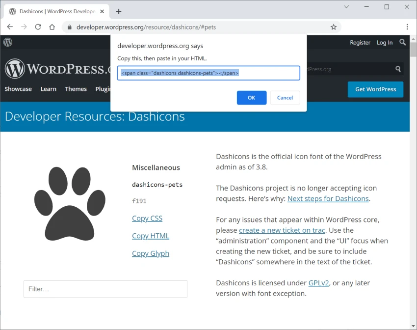 在 WordPress 中使用 Dashicons：综合指南