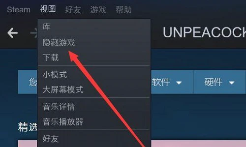 Steam怎么取消隐藏游戏 Steam显示隐藏的游戏方法