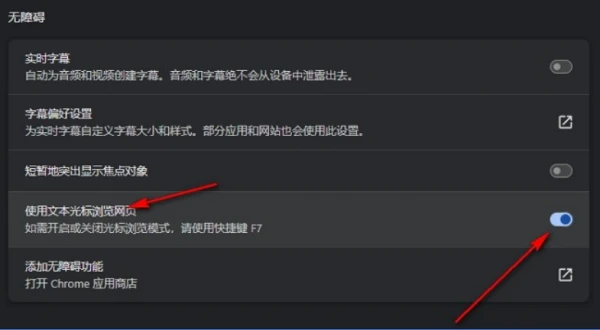 谷歌浏览器怎么设置光标浏览模式 谷歌浏览器文本光标开启方法