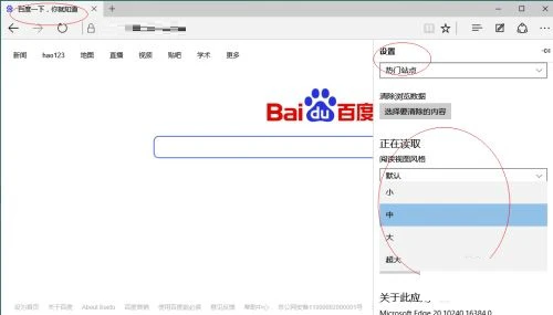 Edge浏览器怎么设置阅读视图字号 Edge阅读视图字号更改教程