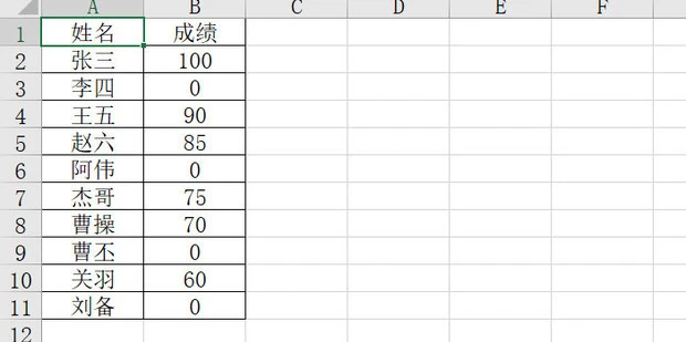 Excel怎么在替换0时不替换10等包含0的数据 
