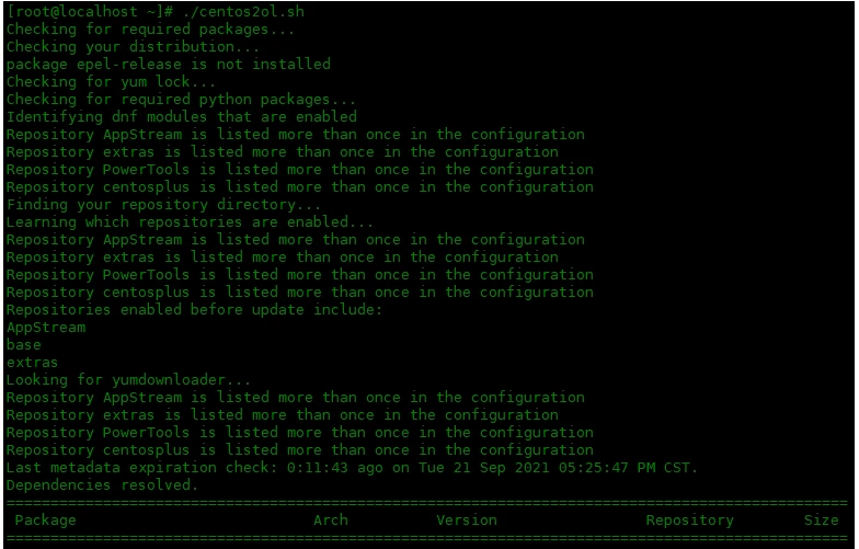 教你将 CentOS 8 操作系统迁移到 Oracle Linux