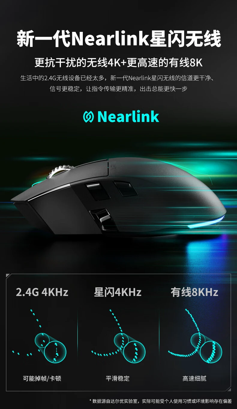 达尔优 A980 Pro 电擎版鼠标上市：星闪连接、配 RGB 磁吸充电底座，首发 349 元