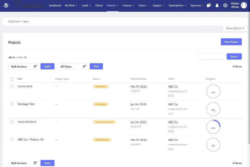 Projectopia WordPress 项目管理插件评论