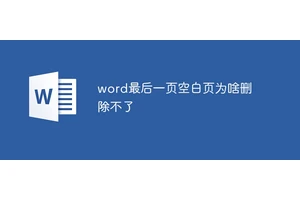 word最后一页空白页为啥删除不了