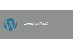 wordpress怎么搜
