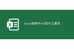 excel表格中ref是什么意思