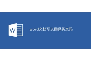 word文档可以翻译英文吗