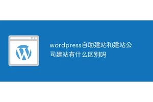 wordpress自助建站和建站公司建站有什么区别吗