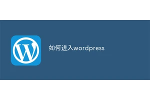 如何进入wordpress