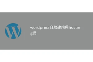 wordpress自助建站用hosting吗