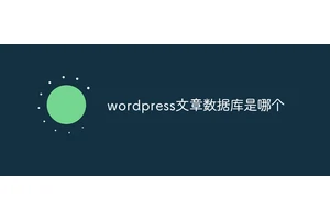 wordpress文章数据库是哪个