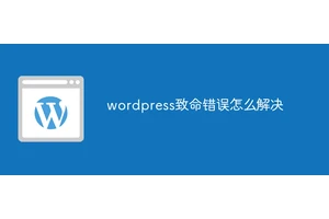 wordpress致命错误怎么解决