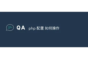 php 配置 如何操作