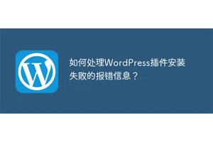 如何处理WordPress插件安装失败的报错信息？