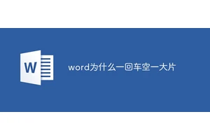 word为什么一回车空一大片