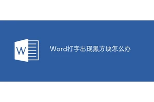 Word打字出现黑方块怎么办