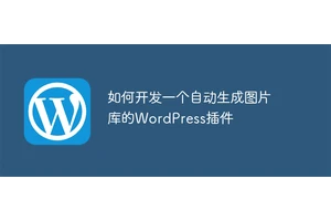 如何开发一个自动生成图片库的WordPress插件