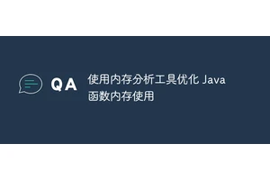 使用内存分析工具优化 Java 函数内存使用