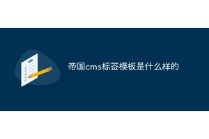 帝国cms标签模板是什么样的