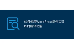 如何使用WordPress插件实现即时翻译功能