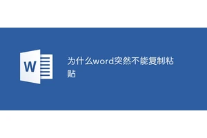 为什么word突然不能复制粘贴