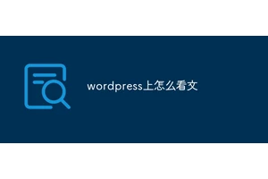 wordpress上怎么看文
