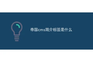 帝国cms简介标签是什么