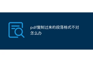 pdf复制过来的段落格式不对怎么办