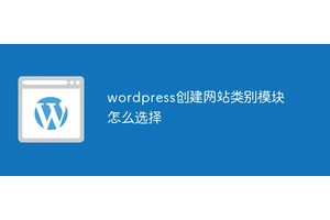 wordpress创建网站类别模块怎么选择