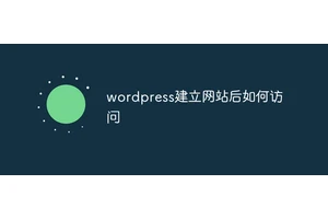 wordpress建立网站后如何访问