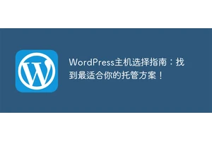 WordPress主机选择指南：找到最适合你的托管方案！