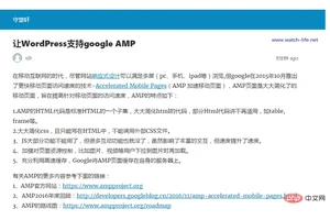 学习如何让WordPress支持google AMP