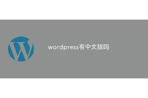wordpress有中文版吗