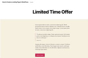 创建 WordPress 登陆页面：分步指南