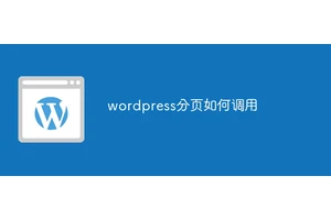 wordpress分页如何调用